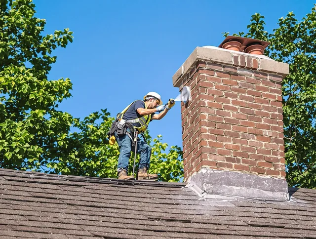Akron Chimney Sweep performing an inspection with advanced tools in Akron, OH