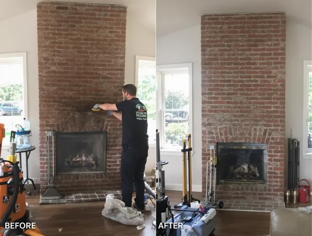 Finished chimney sweeping service by Akron Chimney Sweep in Akron, OH